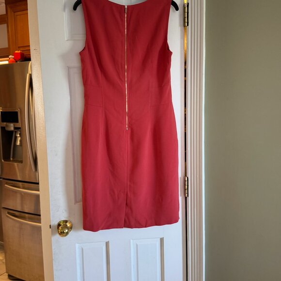Coral short/midi dress - Picture 4 of 4